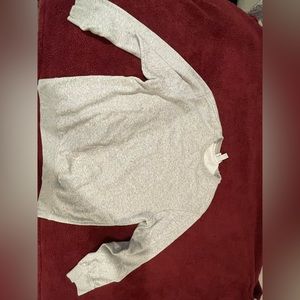 Men’s Silver Crewneck Sweater .